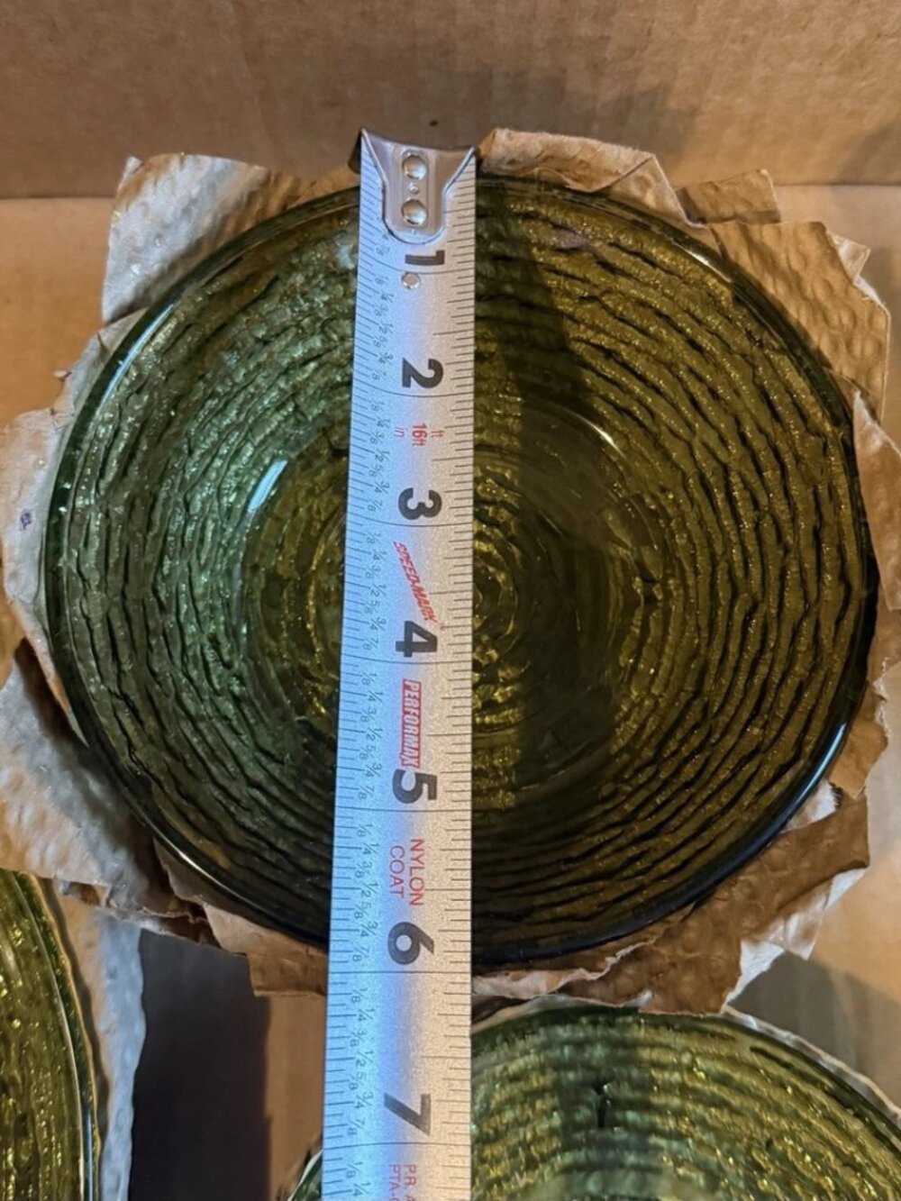 VTG Anchor Hocking Soreno 20pc Luncheon Set - Avocado Green - Picture 14 of 16